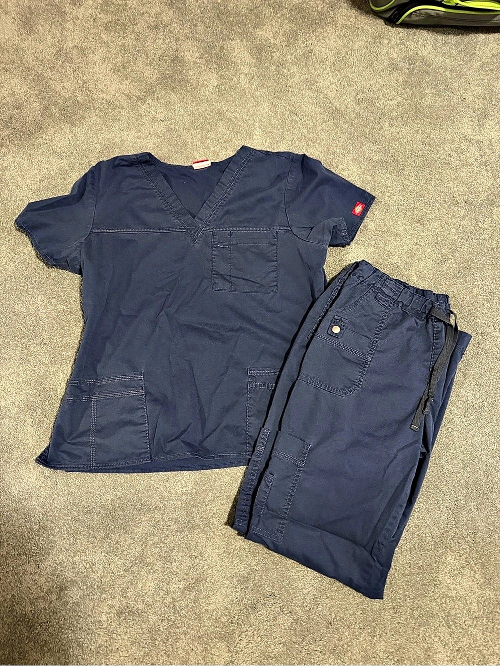 Dickies Navy Cargo Style Scrub Set